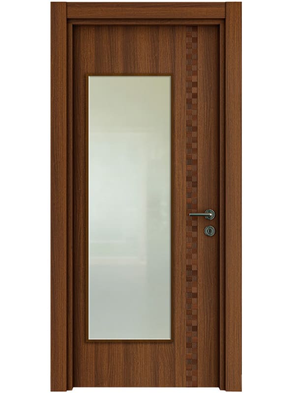 Vda-F-06 Kızıl Ceviz - Hasır Kapı Camlı 3
