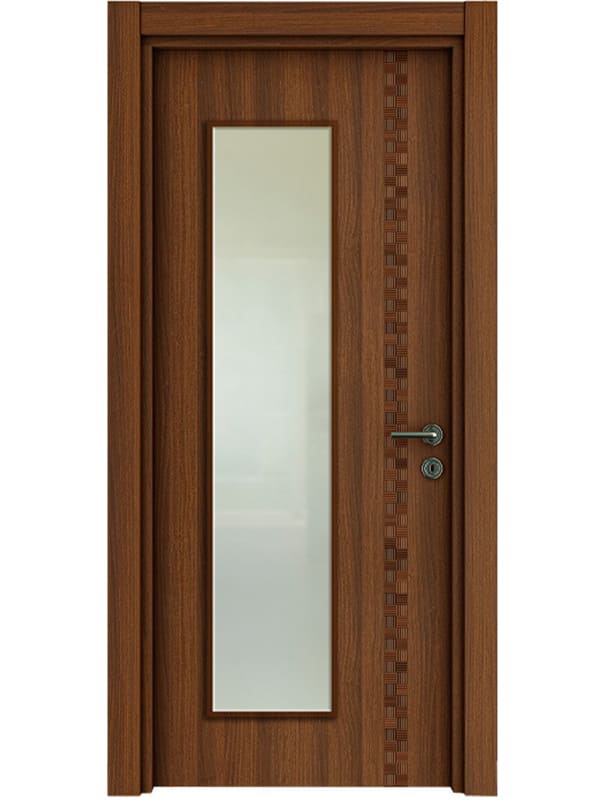 Vda-F-06 Kızıl Ceviz - Hasır Kapı Camlı 4