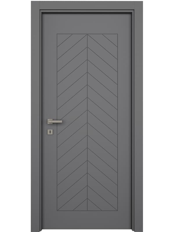 Fıshbone Modern Antrasit Kapı