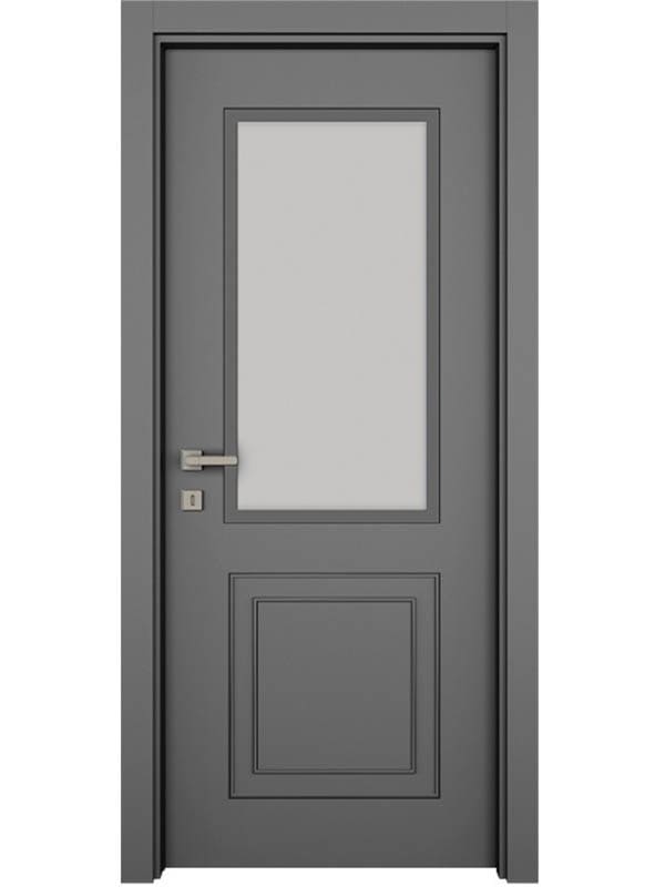 Luxury Haki Gri Kapı Camlı