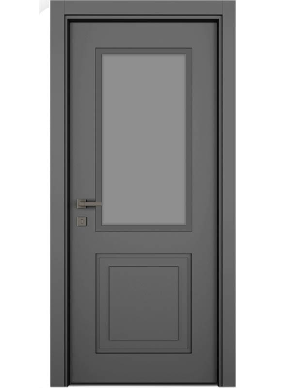 Step Haki Gri Kapı Camlı