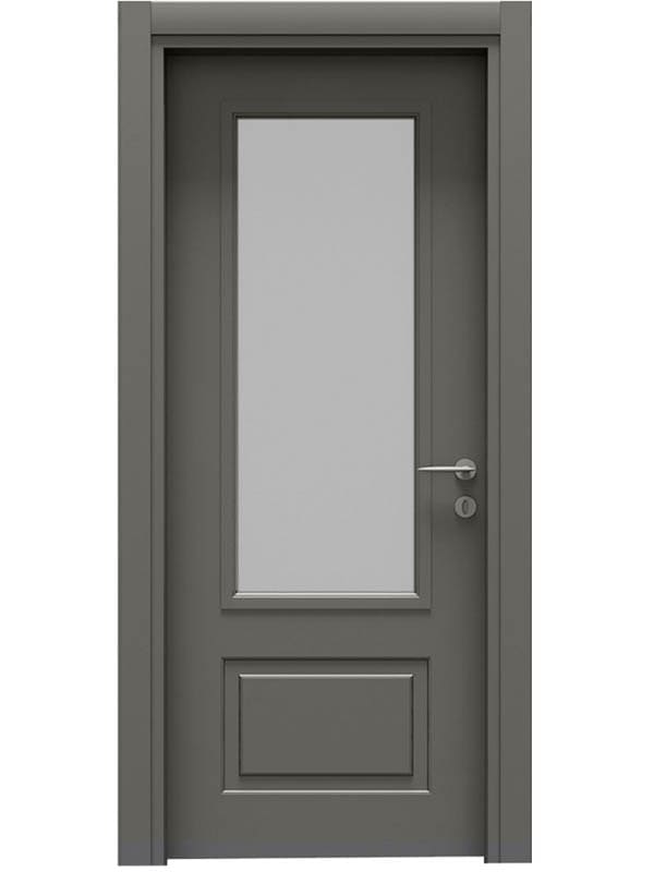Style Modern Antrasit Kapı Camlı