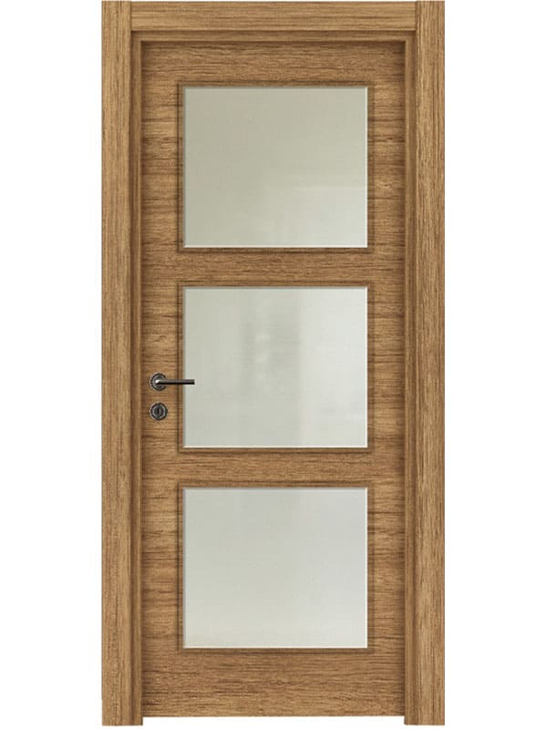 Teak Kapı Camlı 1