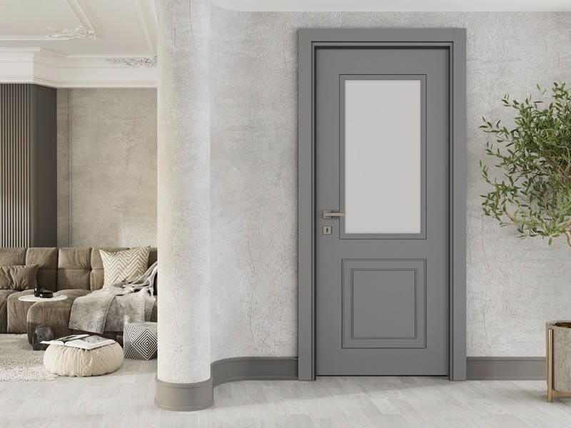 Luxury Kozmik Gri Kapı Camlı