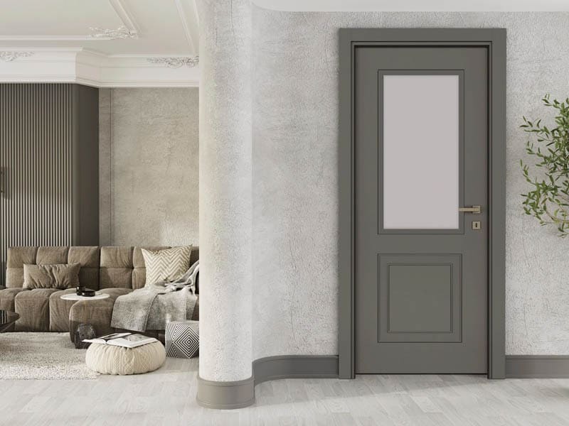 Luxury Modern Antrasit Kapı Camlı