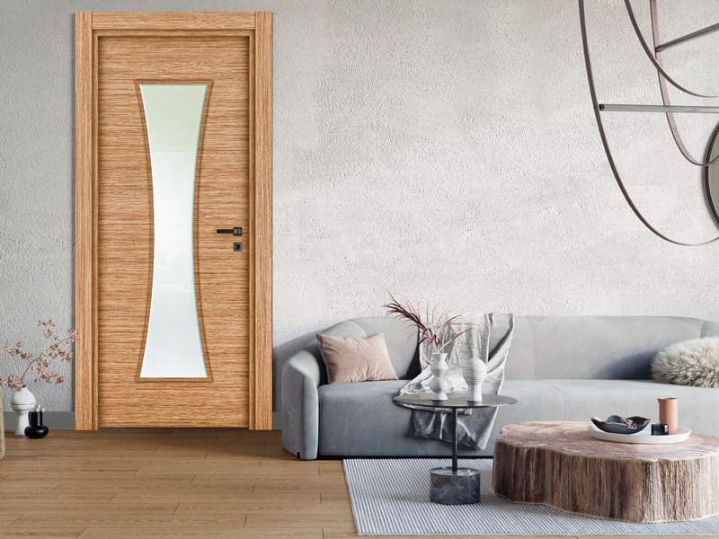 Modern Teak Kapı Camlı 2
