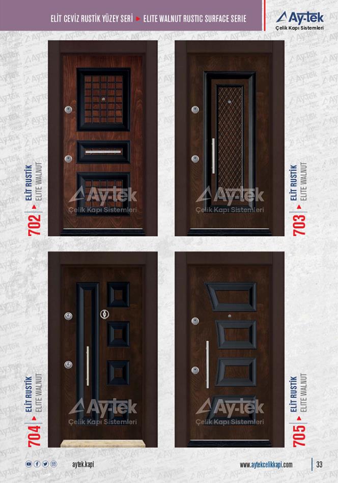 Elit Ceviz Rustik Yüzey Seri